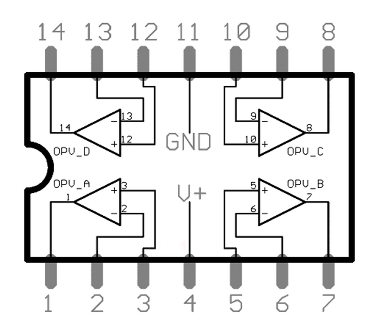 LM324 Internal Circuit Design